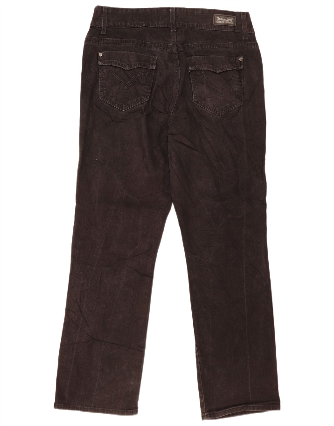 Levi's Jeans rectos para mujer US 14 Large W32 L30 Negro