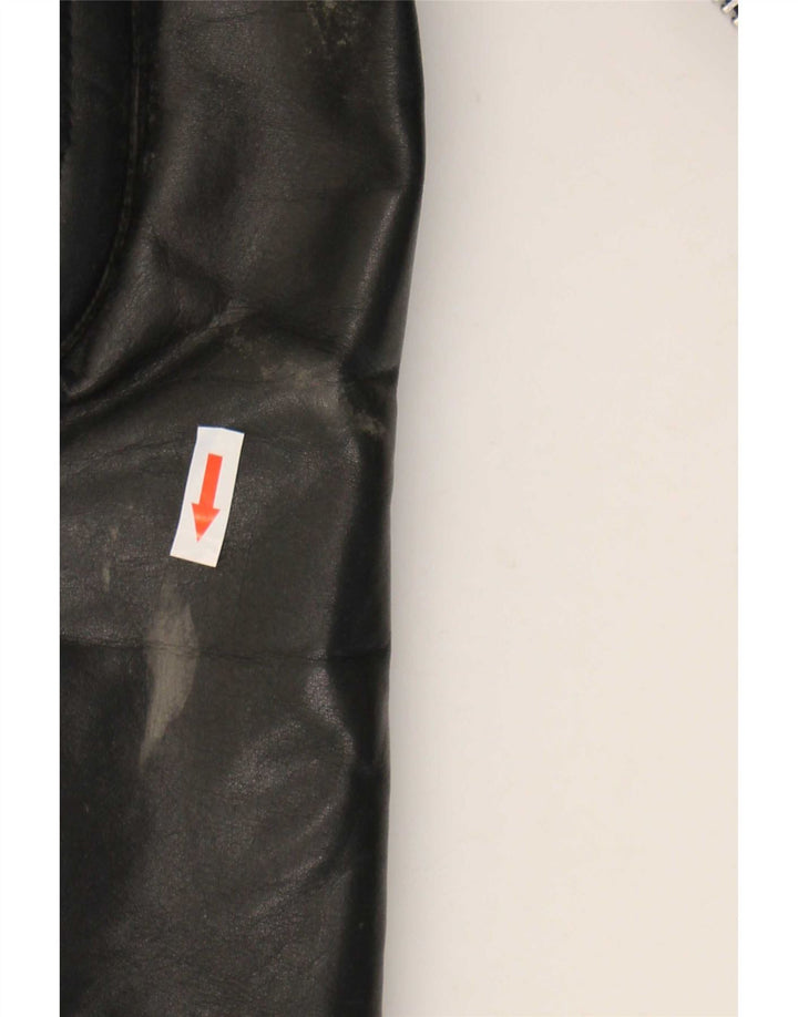 Wilhelm Krawehl Chaqueta motera de cuero para hombre EU 50 Medium Black