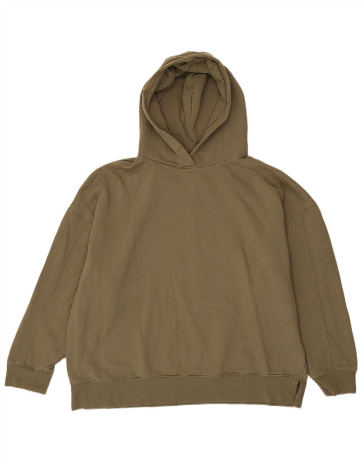 Topshop Jersey con capucha extragrande para mujer Reino Unido 12/14 Poliéster caqui medio
