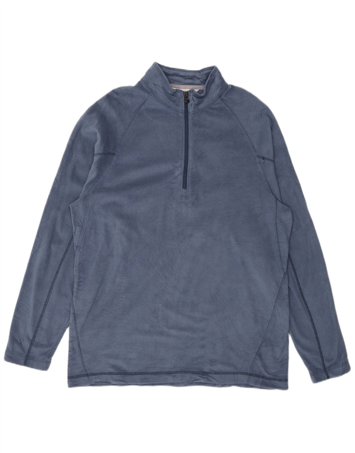 Columbia Jersey De Polar Con Cuello Y Cremallera Para Hombre Poliéster Azul Medio