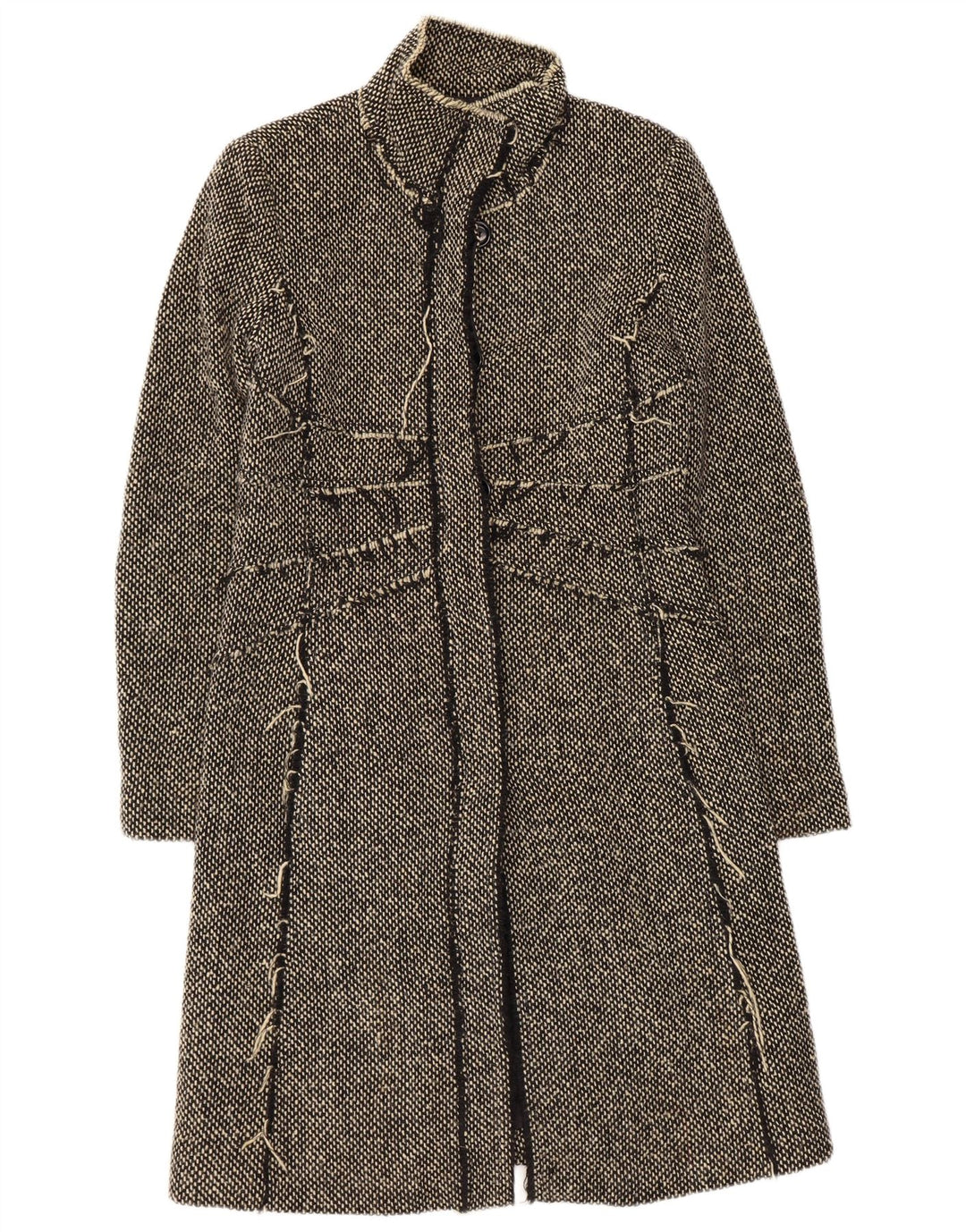 MAX & CO. Abrigo para mujer UK 8 Pequeño Poliéster negro