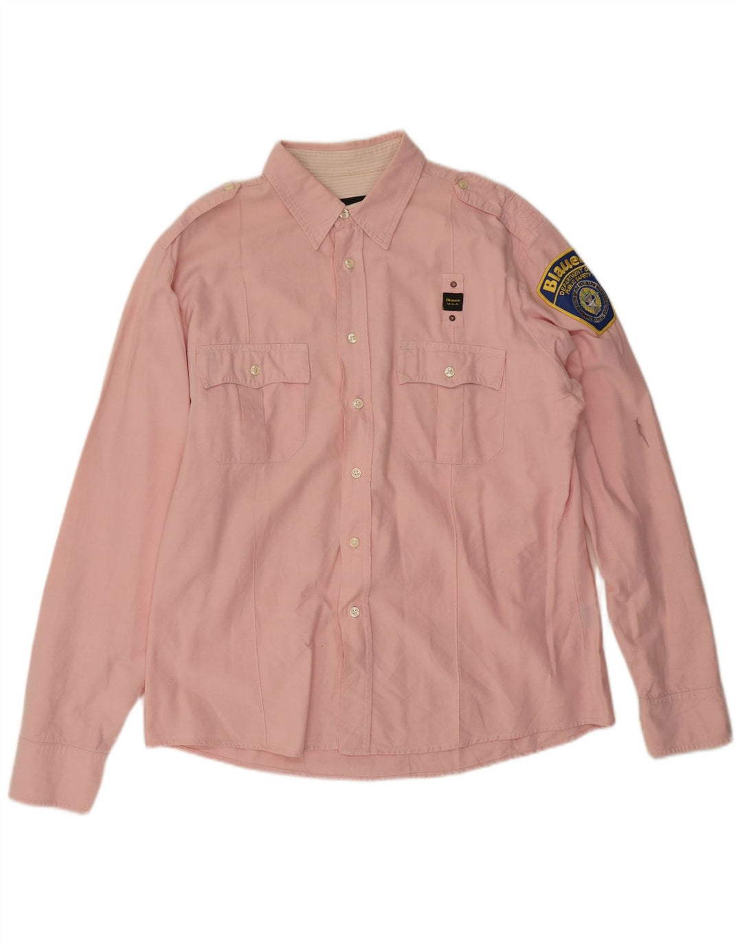 Blauer Camisa Militar Hombre 2XL Algodón Rosa