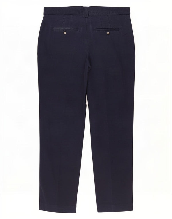 Marks & Spencer Pantalones Chinos para Mujer UK 10 Small W27 L27 Azul Marino