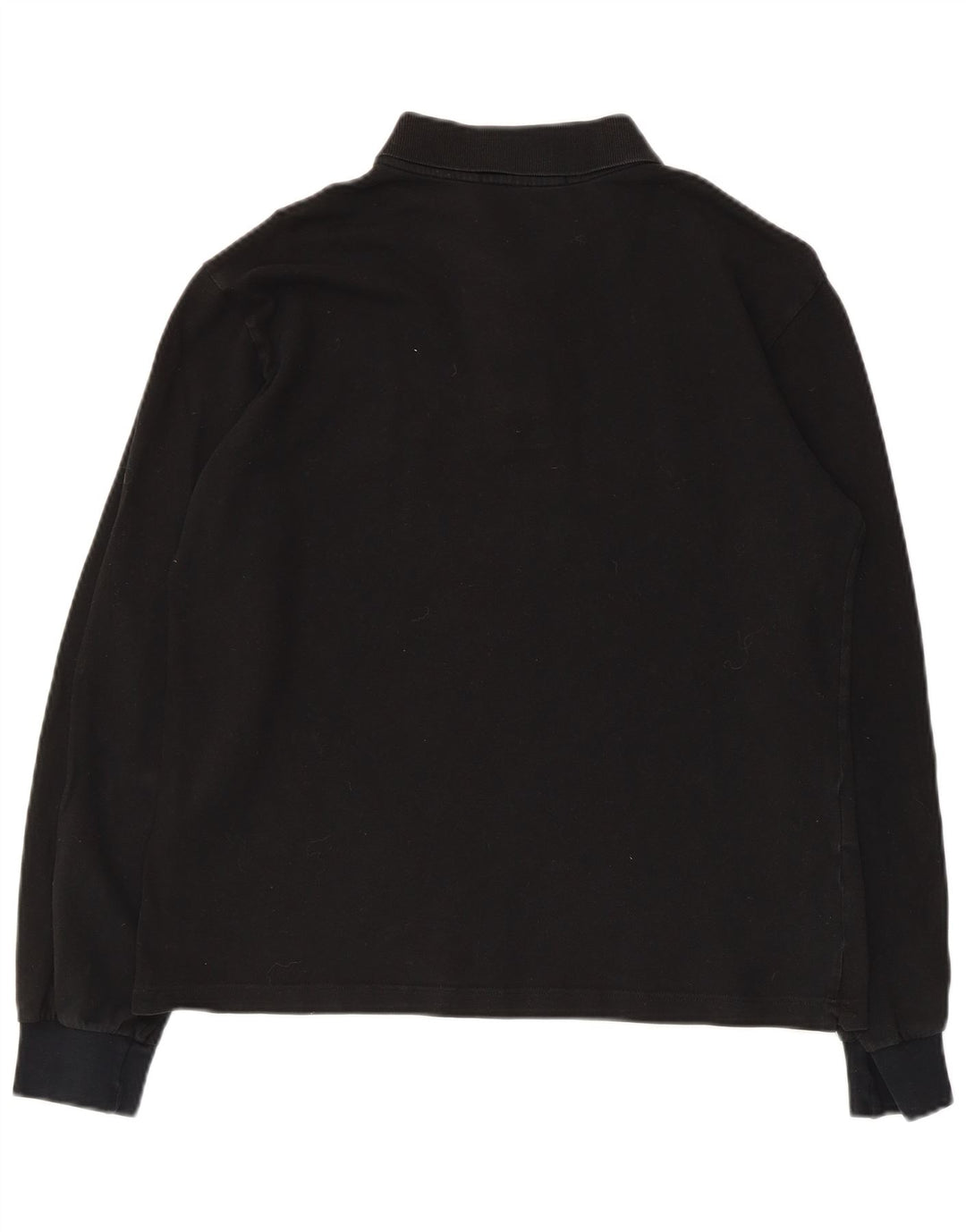 Fred Perry Polo De Manga Larga Para Hombre Algodón Negro Medio