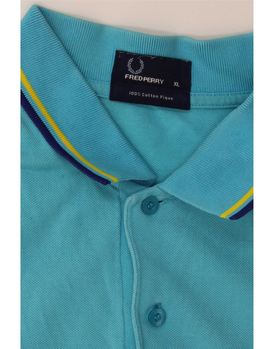 Fred Perry Polo Hombre XL Algodón A Rayas Azul