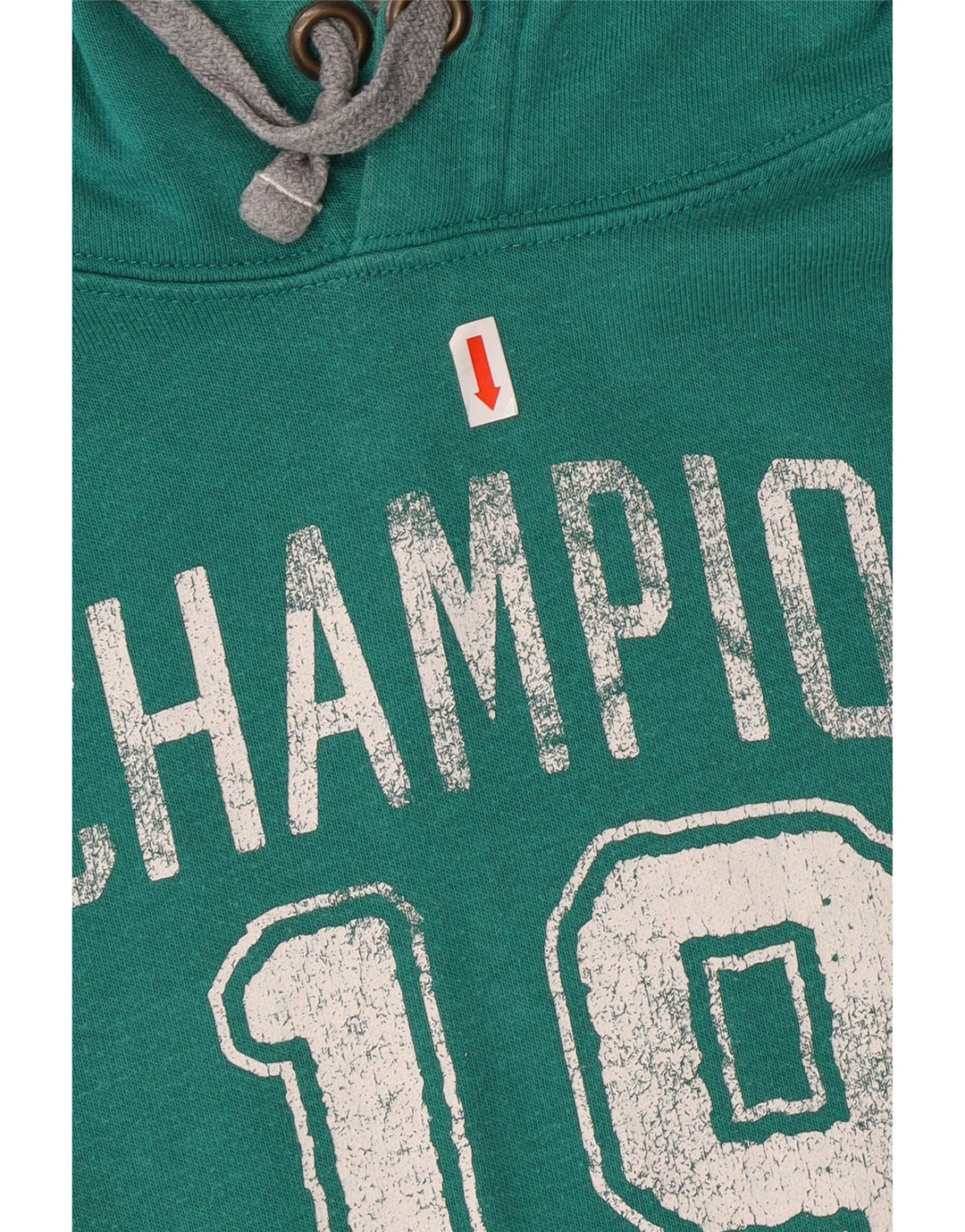 CHAMPION Sudadera con capucha gráfica para hombre Jersey grande de algodón verde