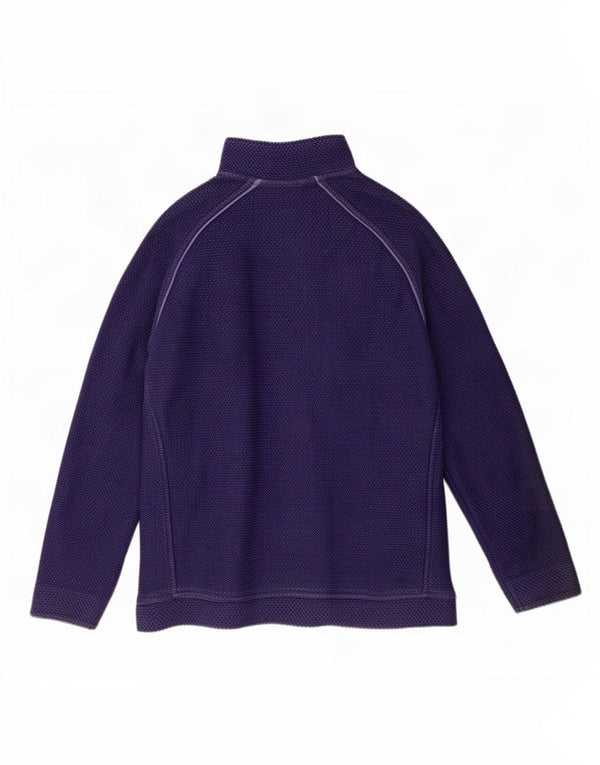 Weird Fish Sudadera con Cuello y Cremallera para Hombre Jersey 2XL Algodón Morado