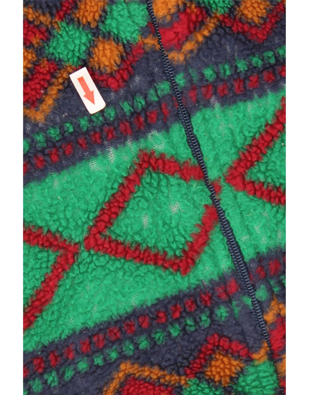 Vintage hombres chaqueta de lana Reino Unido 42 XL multicolor geométrico