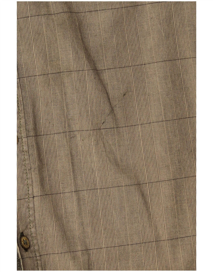 CAMEL ACTIVE Camisa Regular Fit Hombre XL Caqui Cuadros Algodón