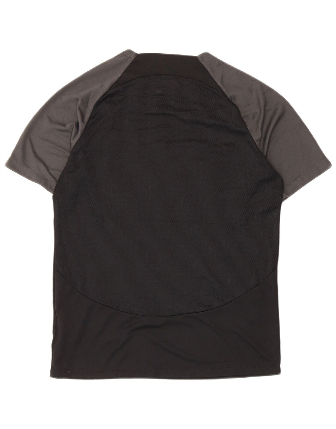 Camiseta Nike Dri Fit para hombre Top medio negro color block Poliéster