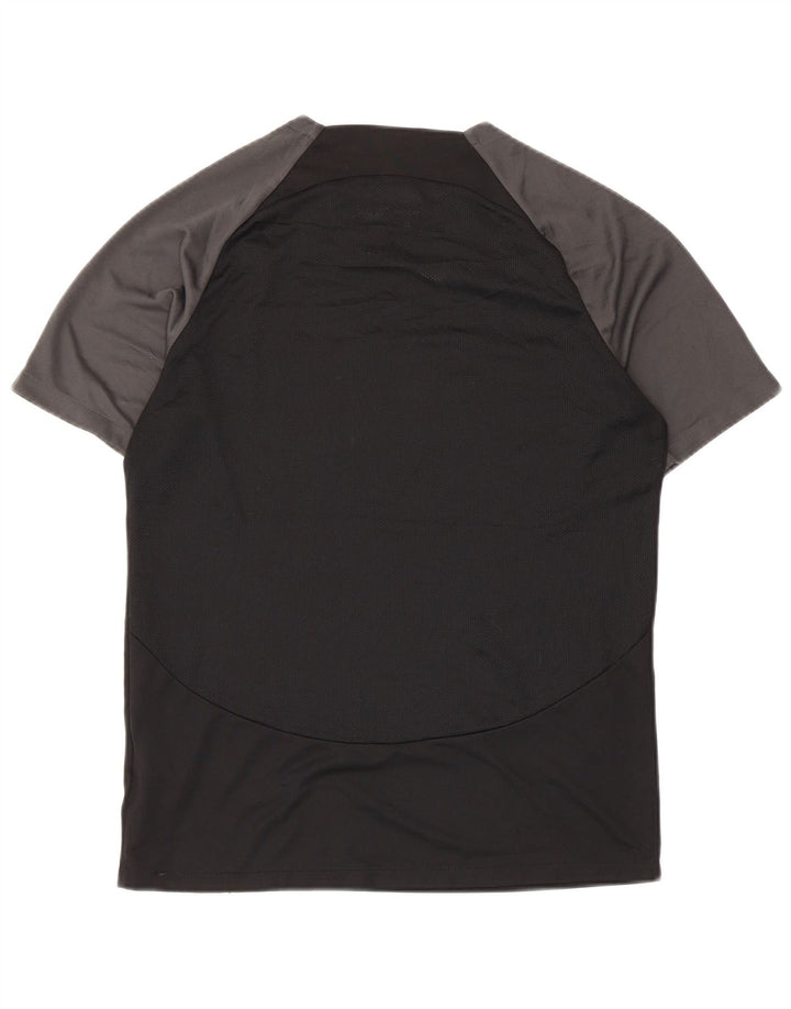 Camiseta Nike Dri Fit para hombre Top medio negro color block Poliéster
