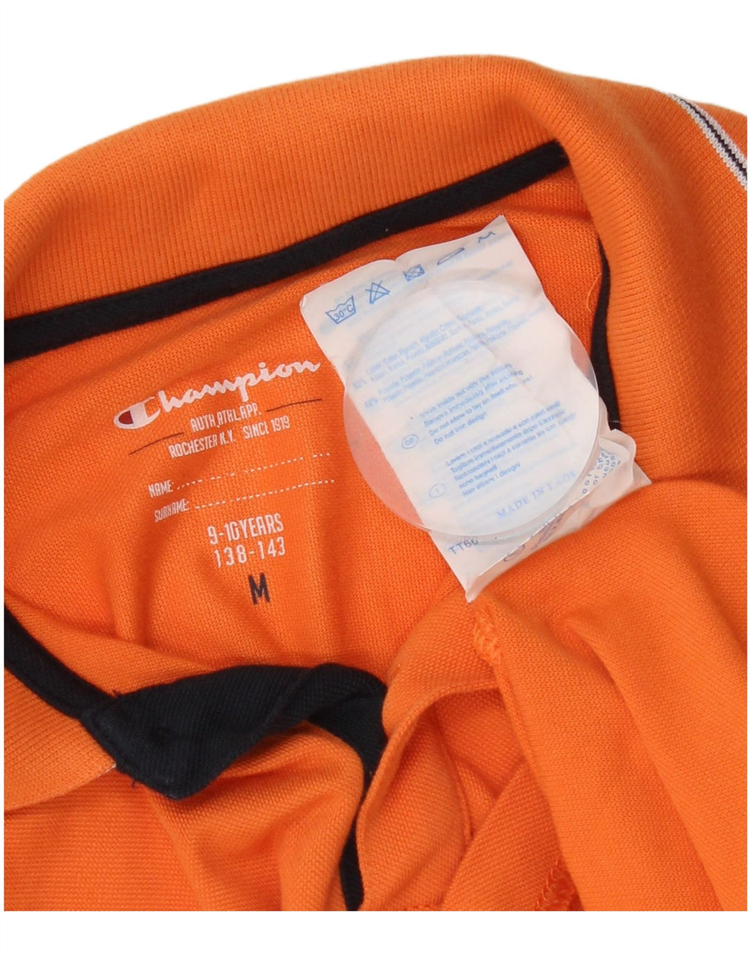 Champion Polo para niño 9-10 años Naranja Algodón