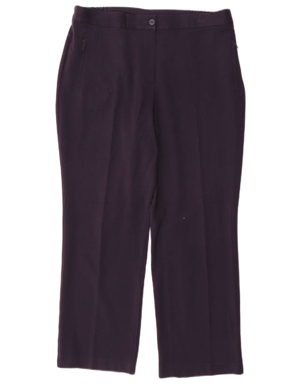 Marks & Spencer Pantalones casuales para mujer UK 46 Large W34 L28 Azul marino