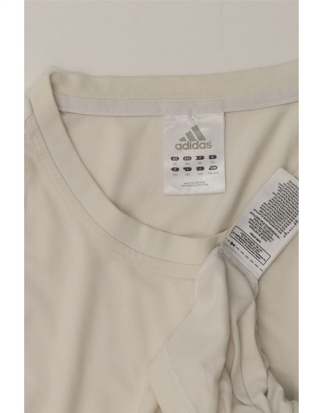 Adidas Camiseta Hombre Top 2XL Blanco Algodón