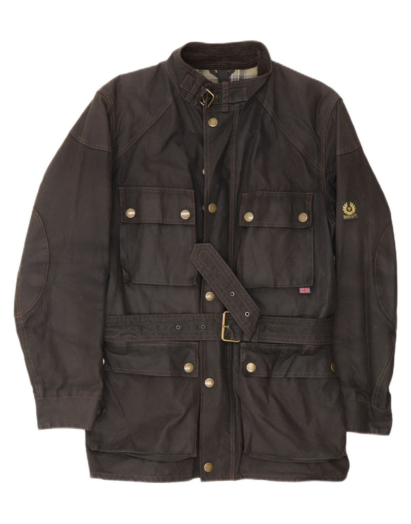 Belstaff Chaqueta de algodón encerado para hombre Reino Unido 40 Algodón marrón grande