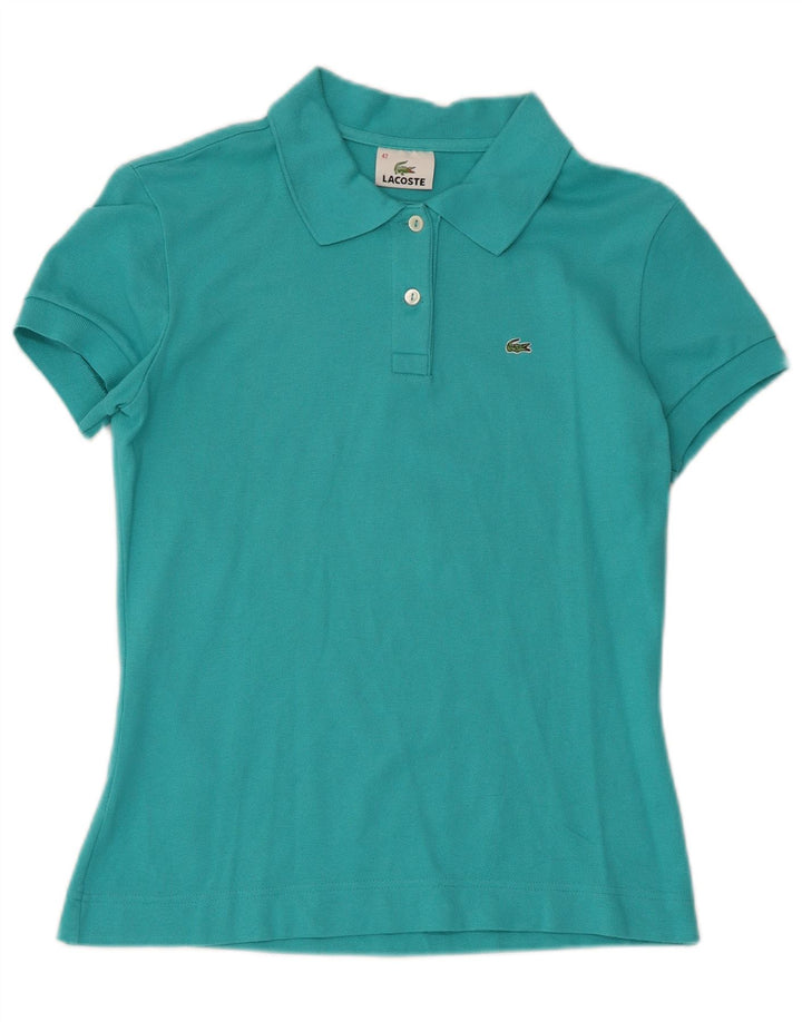 Polo Lacoste para mujer talla 42 algodón azul grande