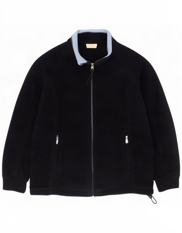 Marks & Spencer Chaqueta polar para mujer UK 44 Grande Azul marino Poliéster