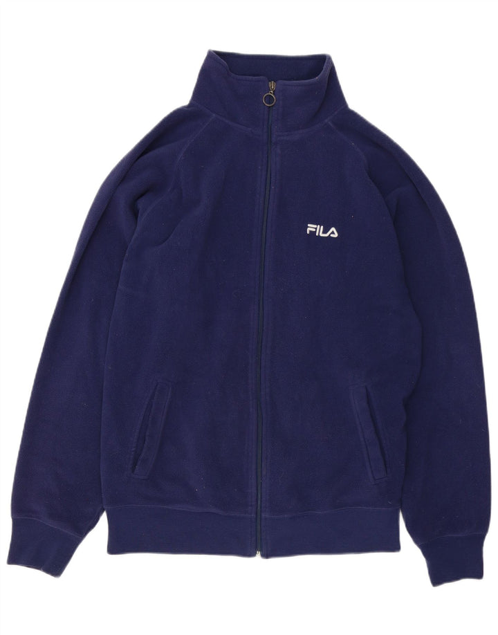 FILA Chaqueta polar para hombre UK 36 Small Azul marino Poliéster