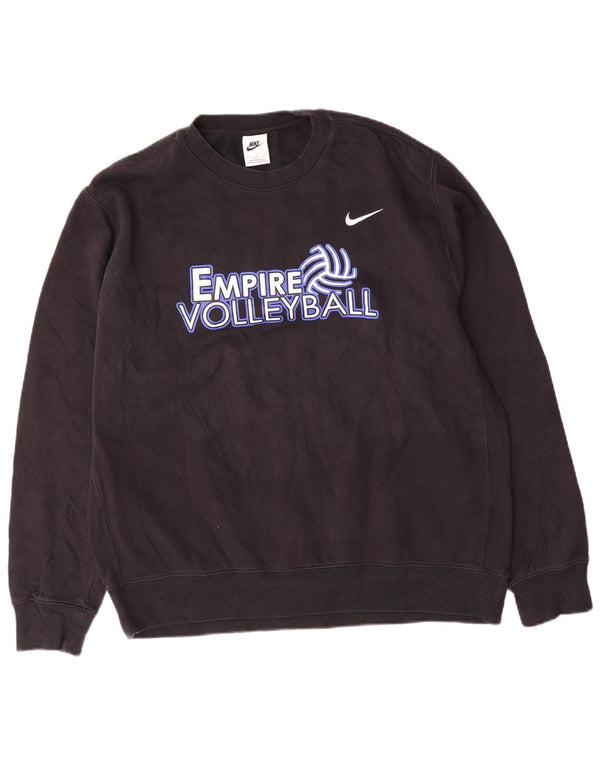 Nike Hombre Empire Voleibol Gráfico Sudadera Jumper Grande Negro Algodón