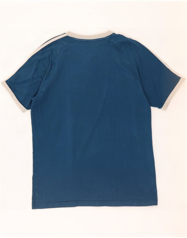 Camiseta Adidas Hombre Top Azul Medio Algodón