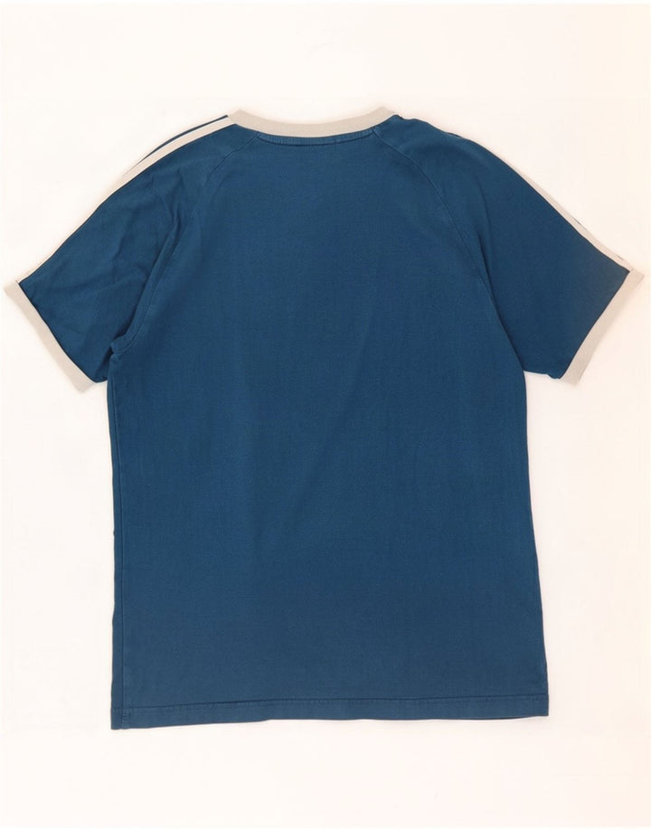 Camiseta Adidas Hombre Top Azul Medio Algodón
