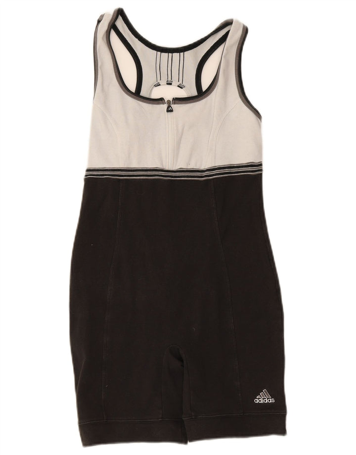 Adidas Mono corto para mujer UK 10 Small Black Colourblock Cotton