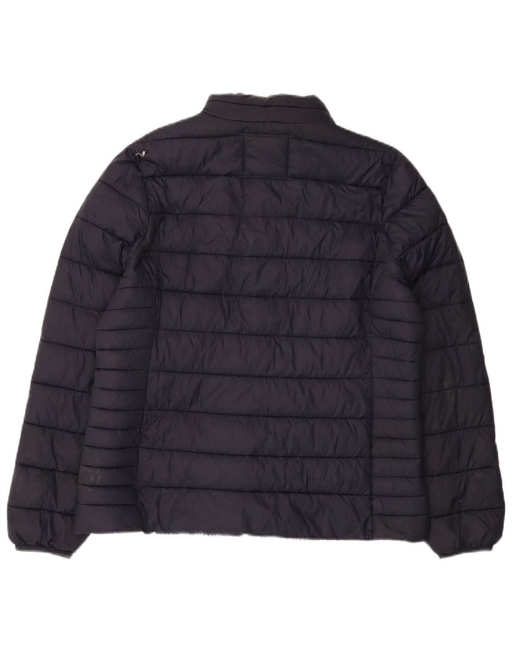 CREW CLOTHING Chaqueta acolchada para mujer UK 46 Large Nylon azul marino