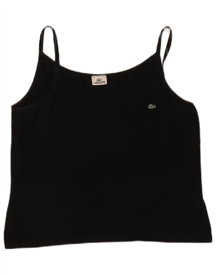 Lacoste Cami Top Mujer Talla 48 XL Algodón Negro