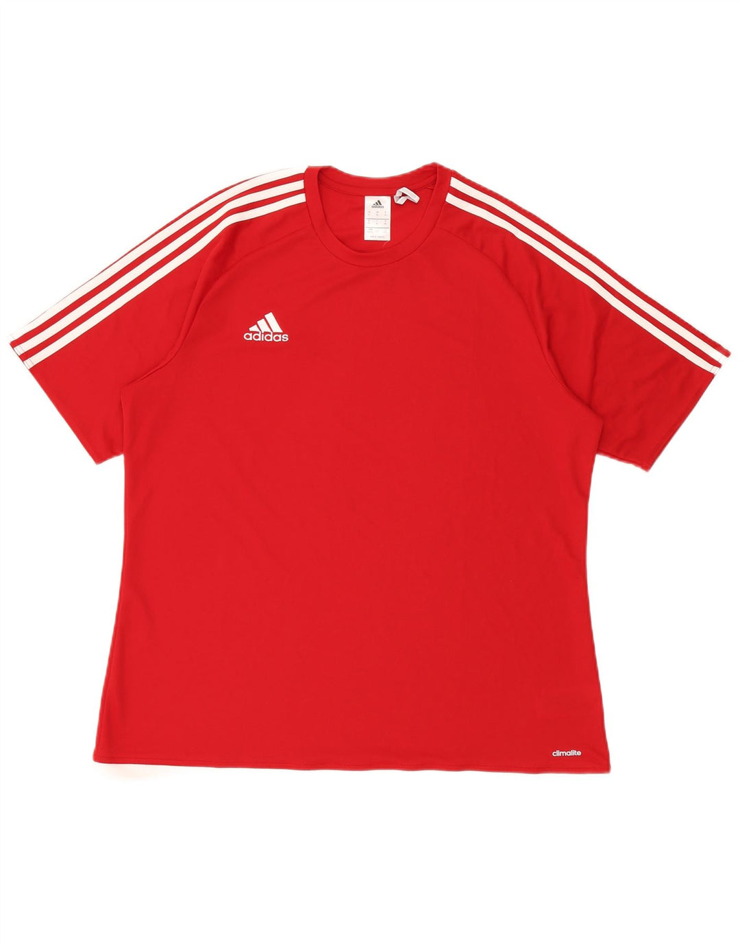 Adidas Hombre Climalite Camiseta Top XL Rojo Poliéster