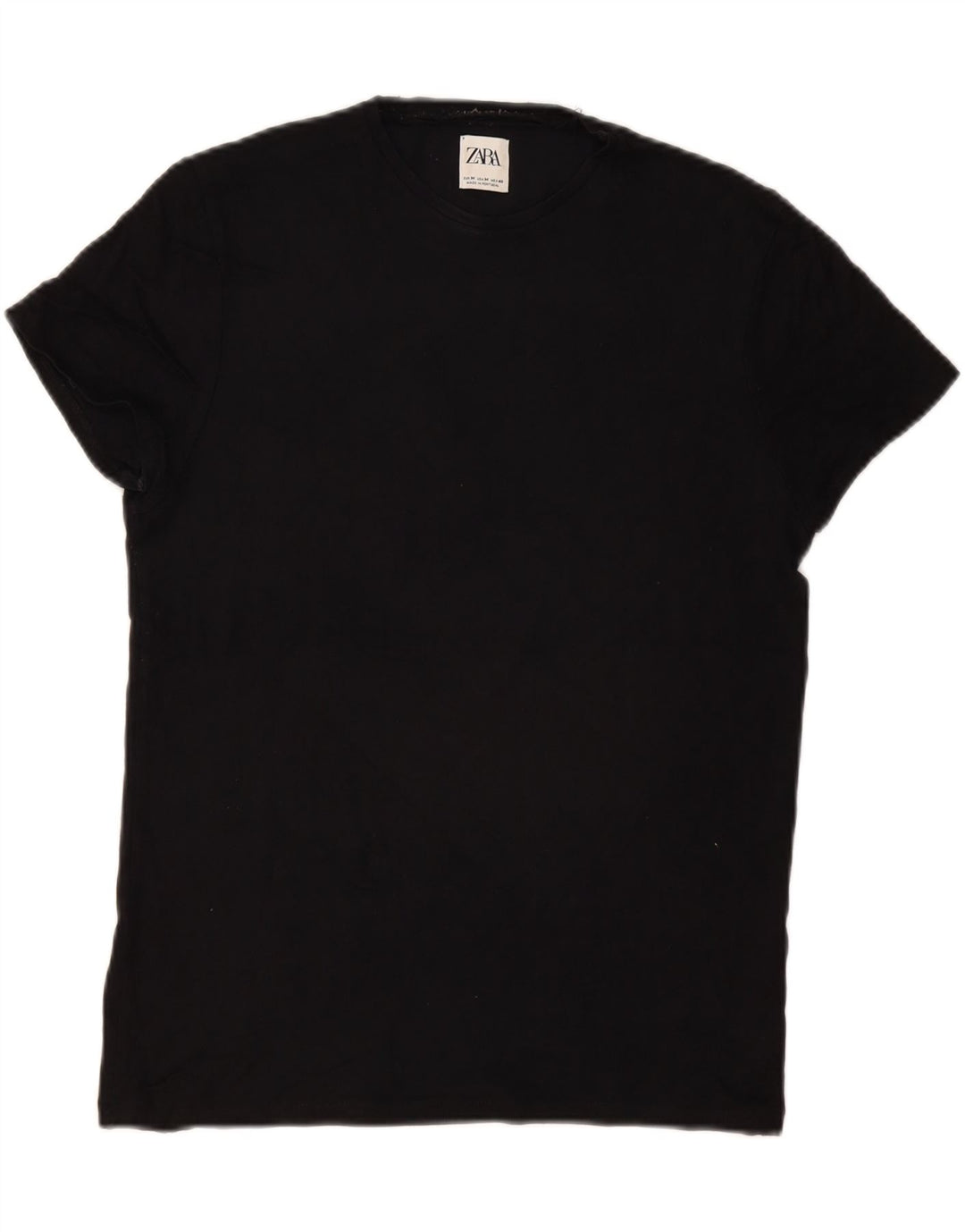 Zara Hombre Camiseta Top Medium Negro