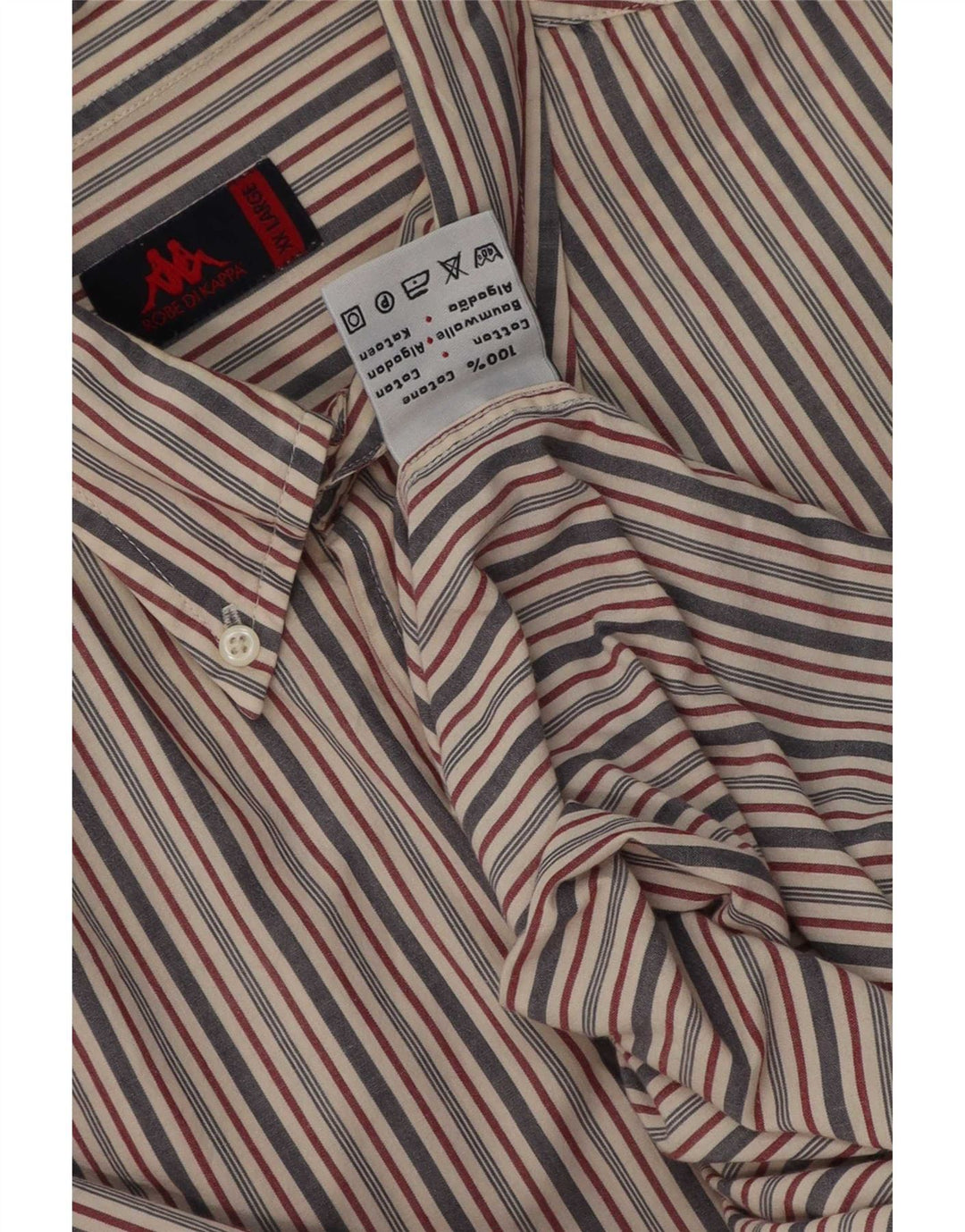 Camisa Kappa Hombre 2XL Algodón Rayas Multicolor