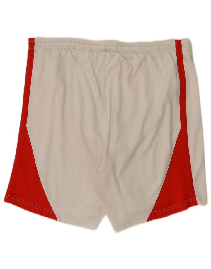 Puma Pantalones cortos deportivos para hombre, talla grande, color blanco