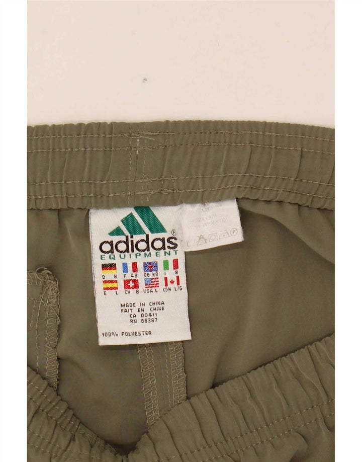 Adidas Pantalones cortos deportivos para hombre XL Caqui Poliéster
