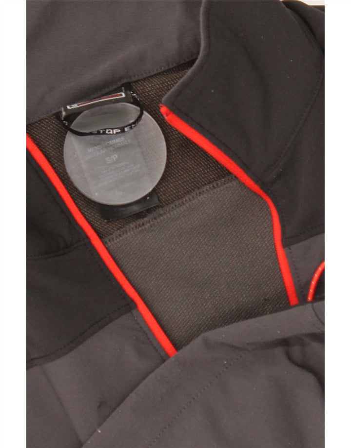 The North Face Hombre Zip Neck Jersey Chándal Top Pequeño Gris Colorblock