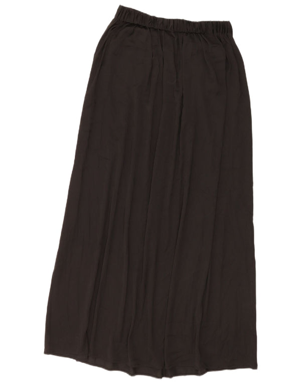 ZARA Mujer Maxi Falda Plisada Mediana W28 Negro