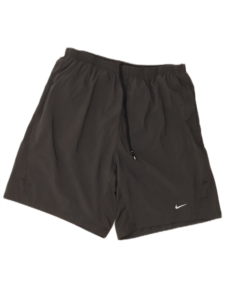 Nike Pantalones cortos deportivos Dri Fit para hombre XL Gris