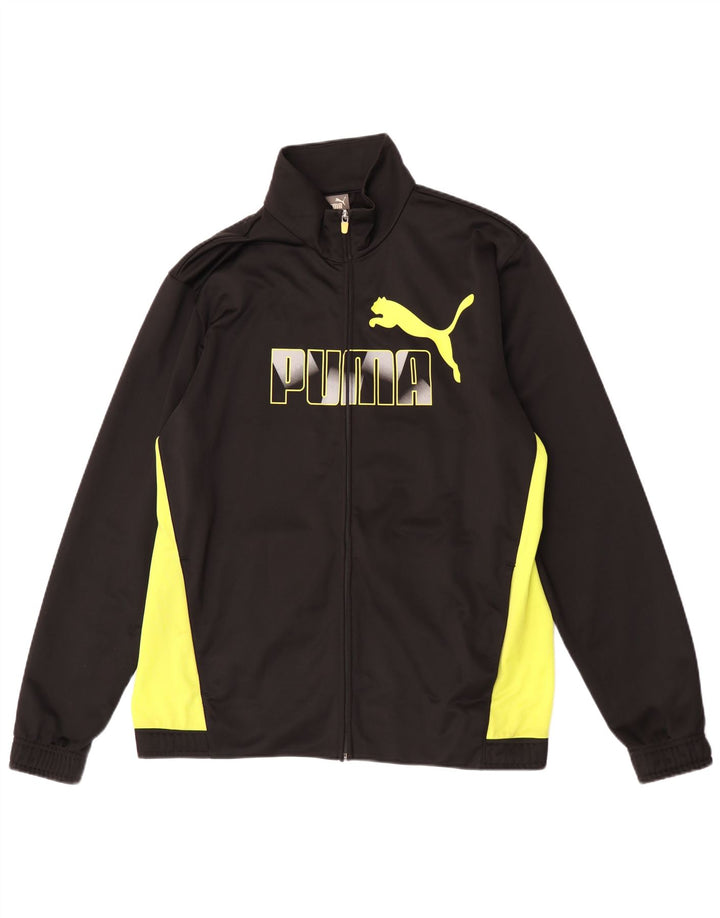 Puma Chaqueta De Chándal Con Estampado Gráfico Para Hombre, Grande, Color Negro
