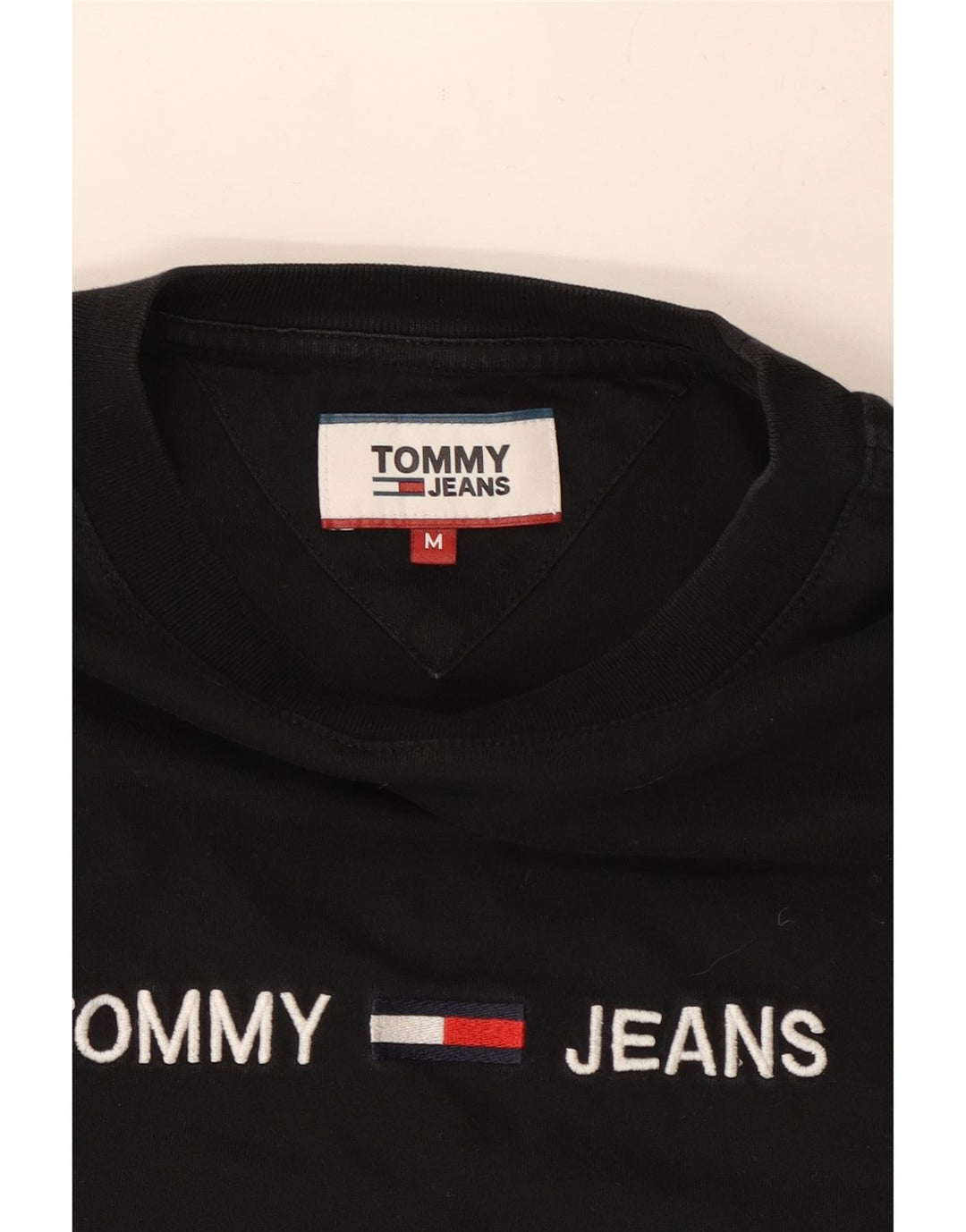 Tommy Hilfiger Camiseta gráfica para hombre Top Medium Black
