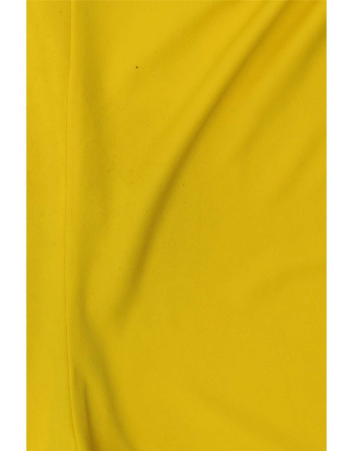 Pantalones cortos deportivos Adidas Climalite para hombre Poliéster a rayas amarillo medio