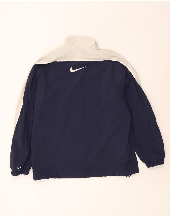 Nike Chaqueta de chándal para hombre UK 36/38 Small Gris Colorblock Poliéster