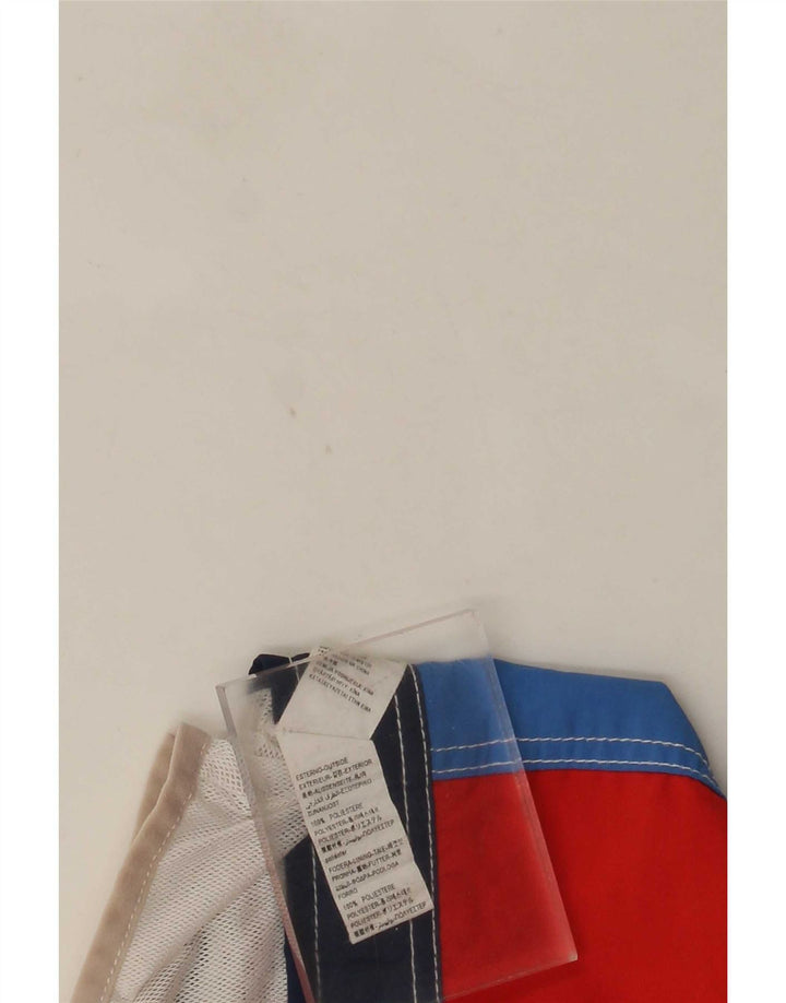 Benetton Camiseta de tirantes estampada para niños 10-11 años XL Poliéster color block rojo