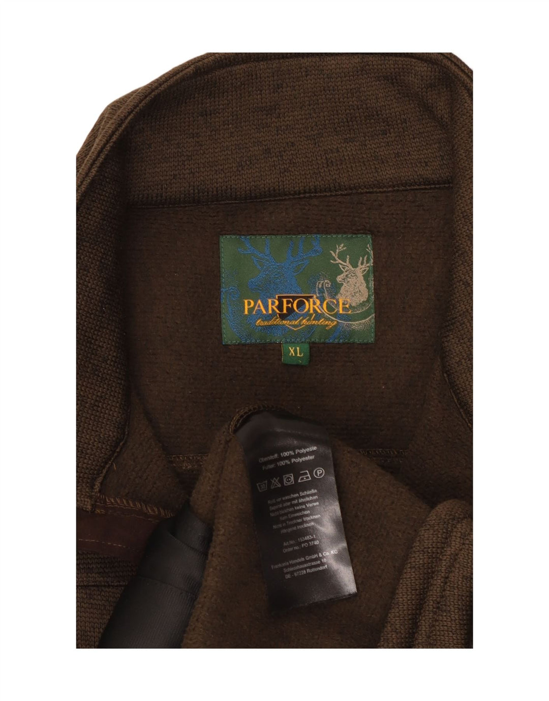 PARFORCE Chaqueta Top Chándal Hombre XL Poliéster Marrón