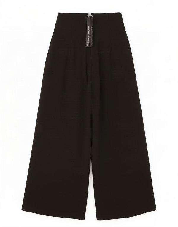 Topshop Pantalones Capri de Pierna Ancha y Cintura Alta para Mujer UK 8 Small W26 L20 Negro