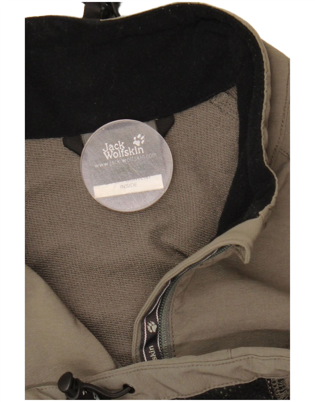 Jack Wolfskin Chaqueta bomber con cremallera para hombre UK 34 Small Caqui Poliamida