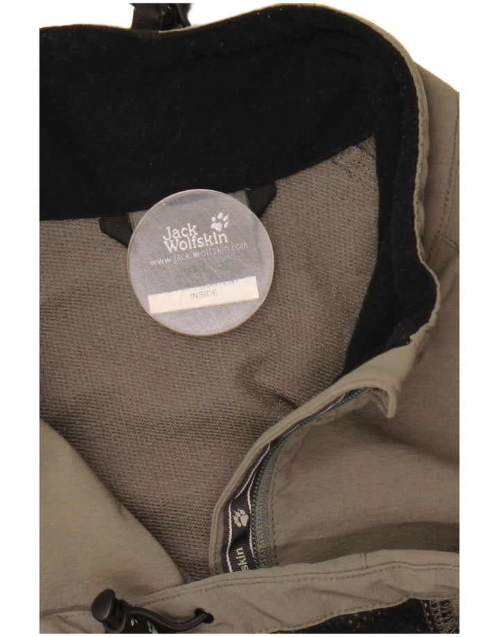 Jack Wolfskin Chaqueta bomber con cremallera para hombre UK 34 Small Caqui Poliamida