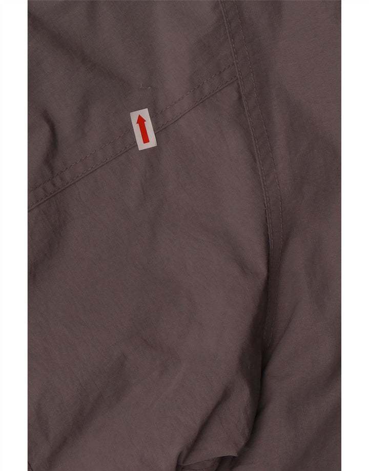 SMOG Mens Hooded Windbreaker Jacket UK 42 XL Grey Polyamide