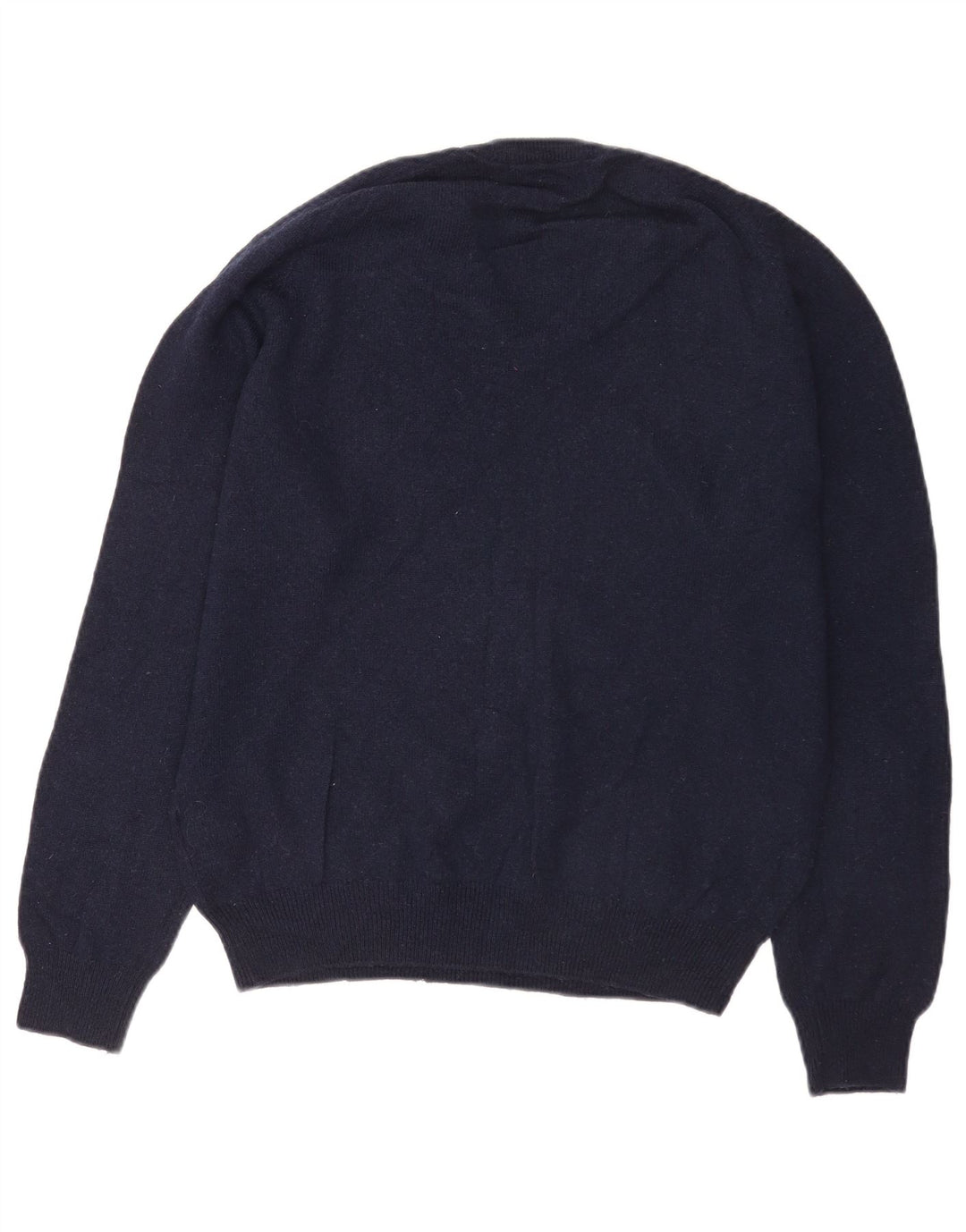 Marks & Spencer Jersey de corte regular con cuello en V para hombre Azul marino mediano
