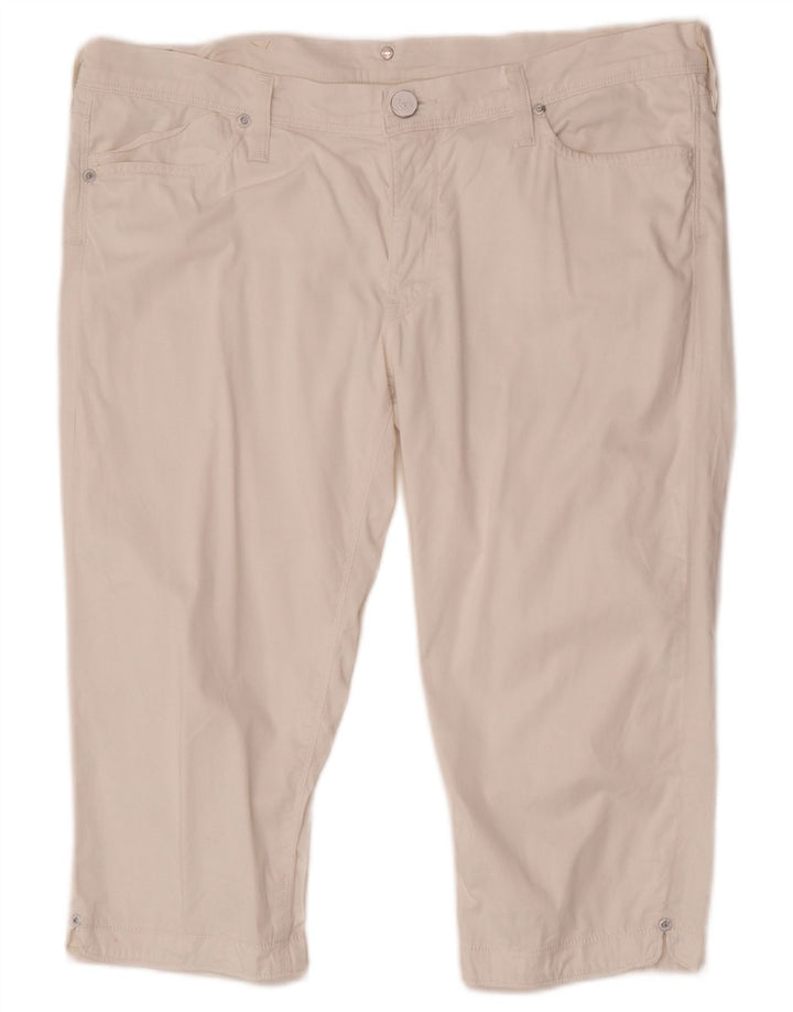 Lee Bermudas Enka para Mujer W32 Grande Algodón Blanco