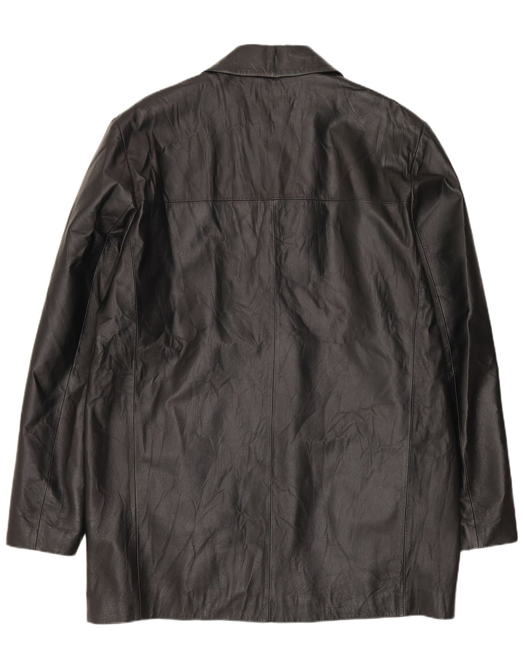 CONBIPEL Abrigo de cuero para hombre IT 50 Cuero negro grande