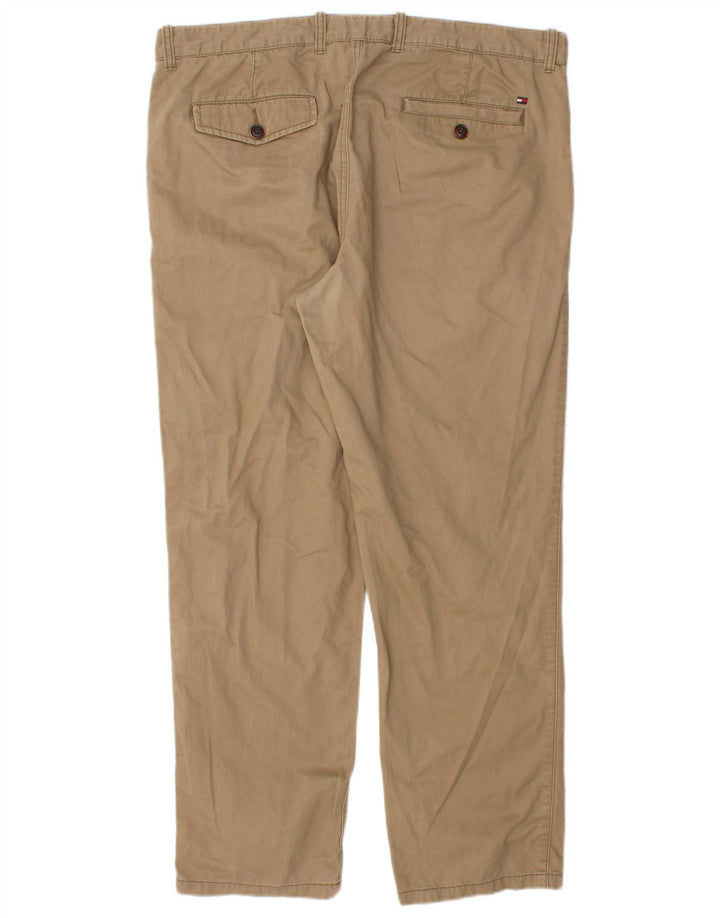 TOMMY HILFIGER Pantalón chino recto para hombre W36 L30 Algodón beige